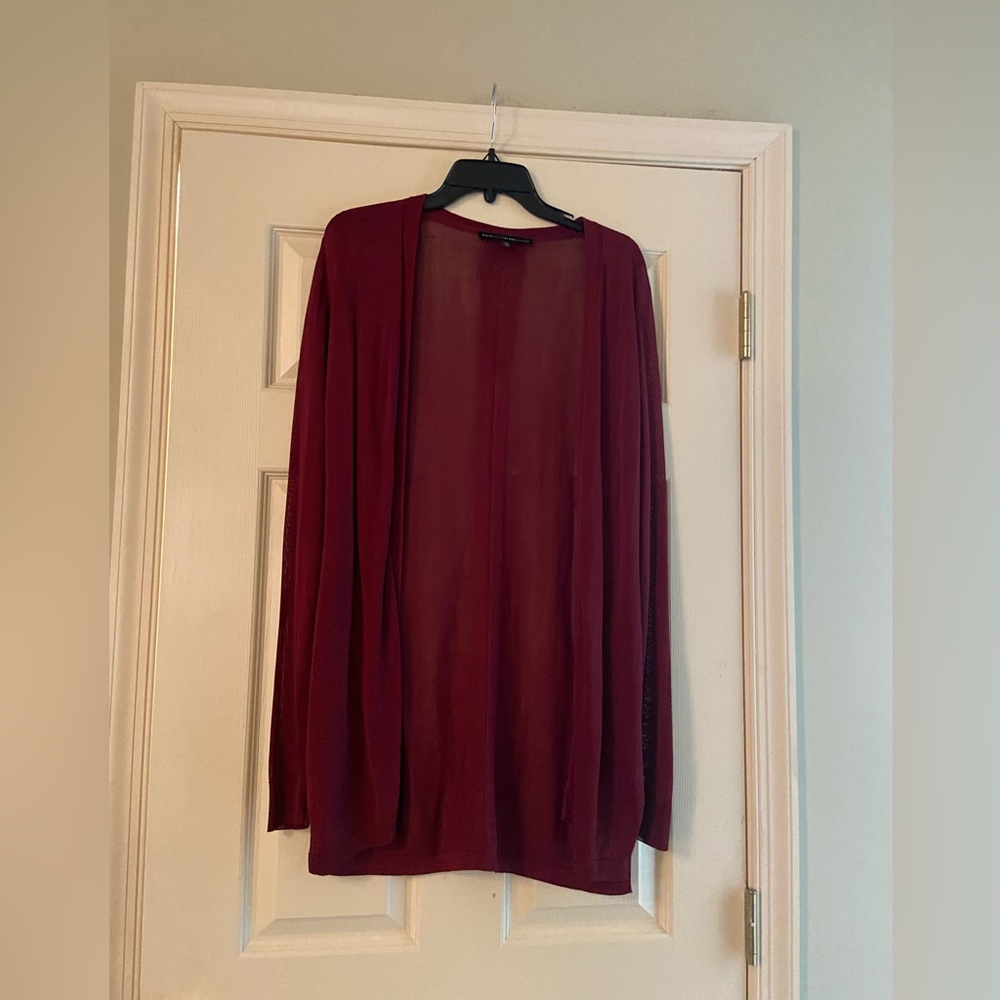 White Housese Black Market Open Cardigan/Cover Up